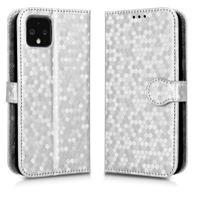 For Google Pixel 4 Honeycomb Dot Texture Leather Phone Case