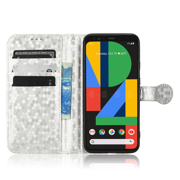 For Google Pixel 4 Honeycomb Dot Texture Leather Phone Case
