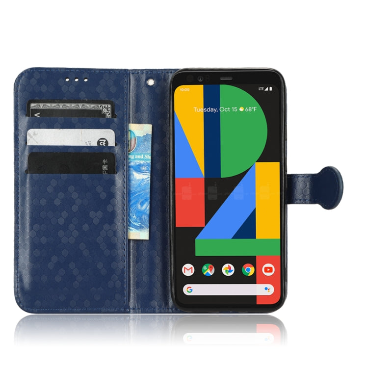 For Google Pixel 4 XL Honeycomb Dot Texture Leather Phone Case