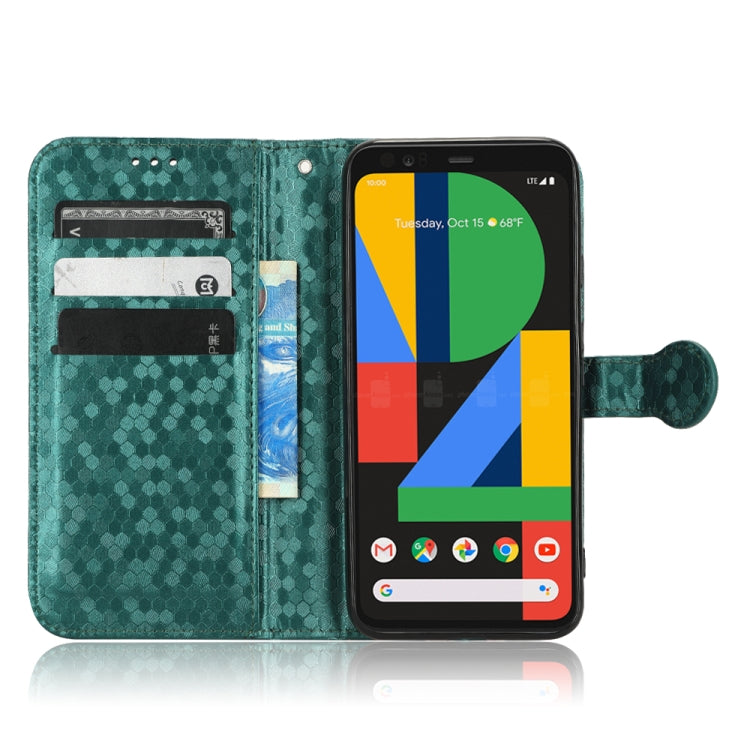 For Google Pixel 4 XL Honeycomb Dot Texture Leather Phone Case