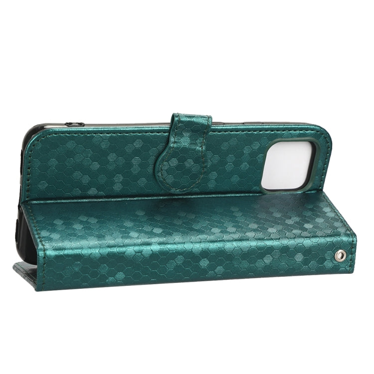 For Google Pixel 4 XL Honeycomb Dot Texture Leather Phone Case