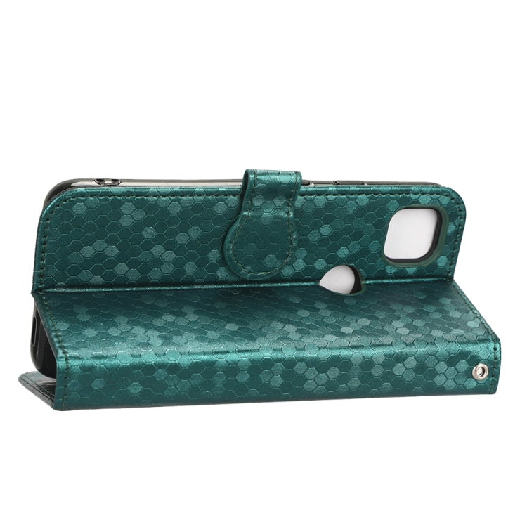 For Google Pixel 4a Honeycomb Dot Texture Leather Phone Case