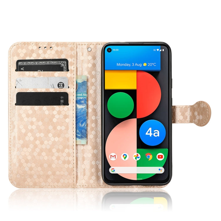 For Google Pixel 4a 5G Honeycomb Dot Texture Leather Phone Case