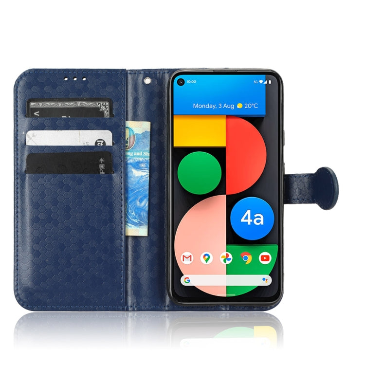 For Google Pixel 4a 5G Honeycomb Dot Texture Leather Phone Case