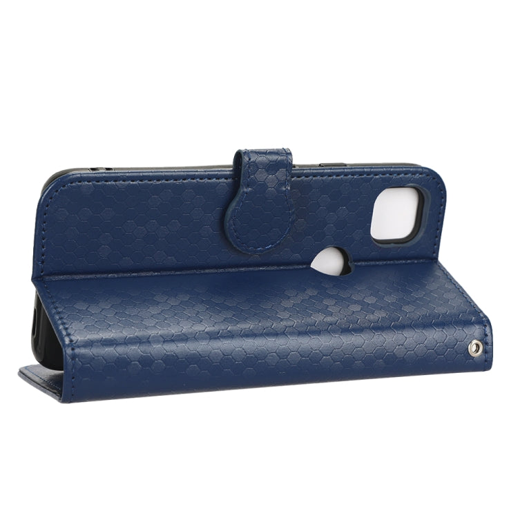 For Google Pixel 4a 5G Honeycomb Dot Texture Leather Phone Case