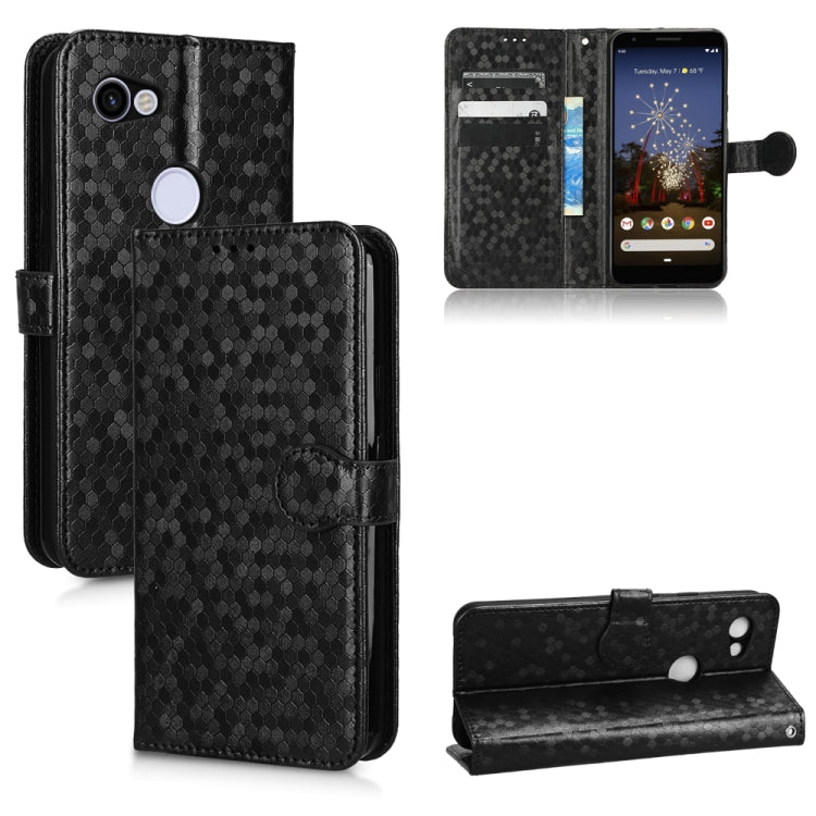For Google Pixel 3 Lite / Pixel 3A Honeycomb Dot Texture Leather Phone Case