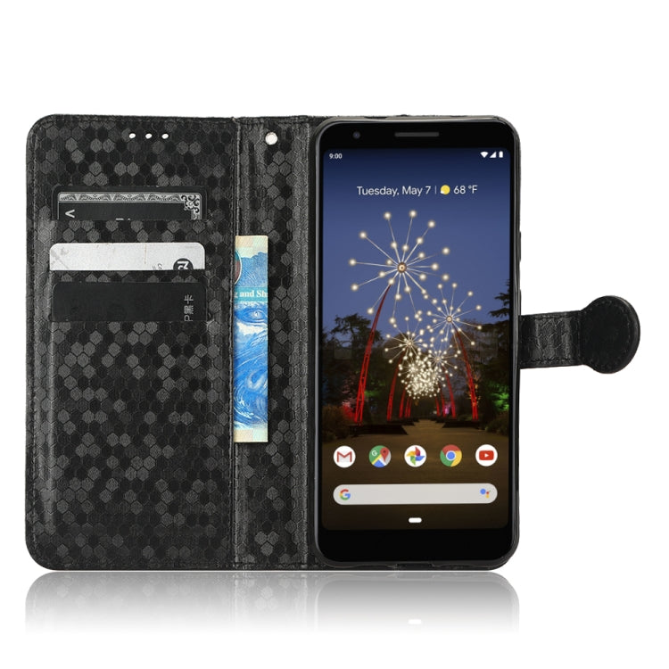 For Google Pixel 3 Lite / Pixel 3A Honeycomb Dot Texture Leather Phone Case