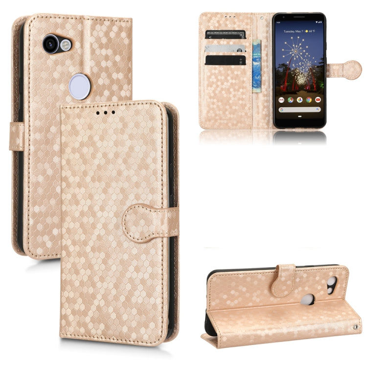 For Google Pixel 3 Lite / Pixel 3A Honeycomb Dot Texture Leather Phone Case