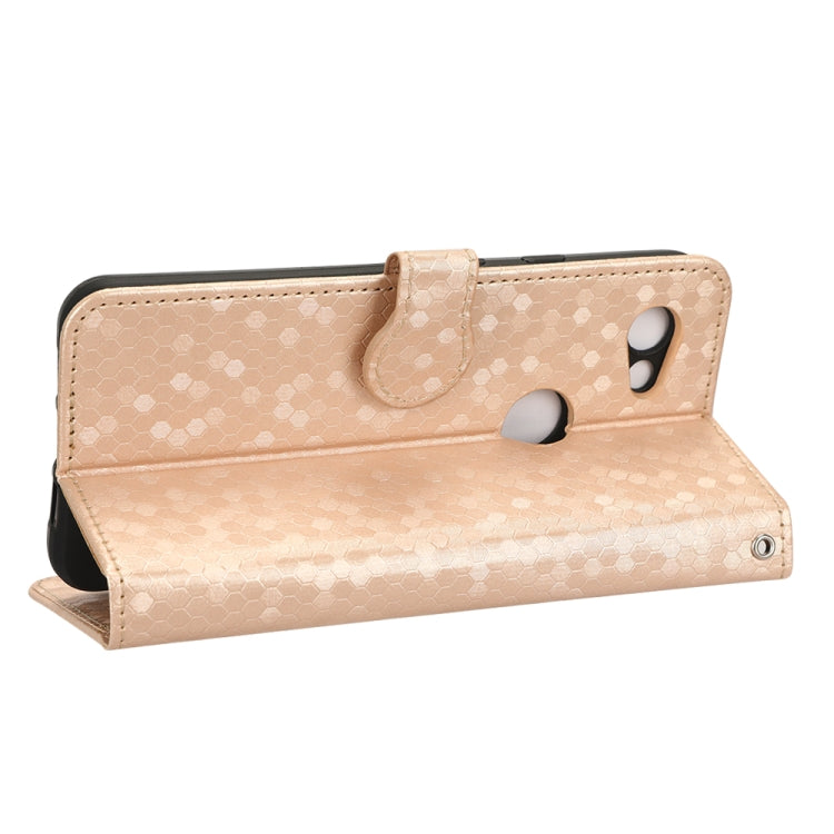 For Google Pixel 3 Lite / Pixel 3A Honeycomb Dot Texture Leather Phone Case