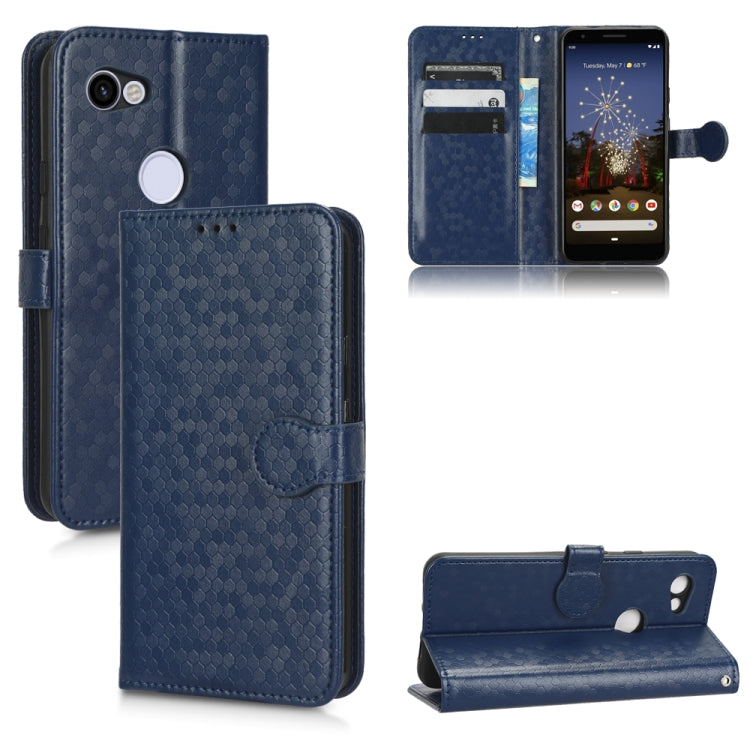 For Google Pixel 3 Lite / Pixel 3A Honeycomb Dot Texture Leather Phone Case