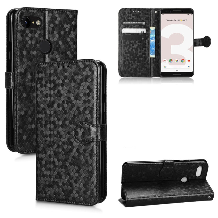 For Google Pixel 3 XL Lite / Pixel 3a XL Honeycomb Dot Texture Leather Phone Case