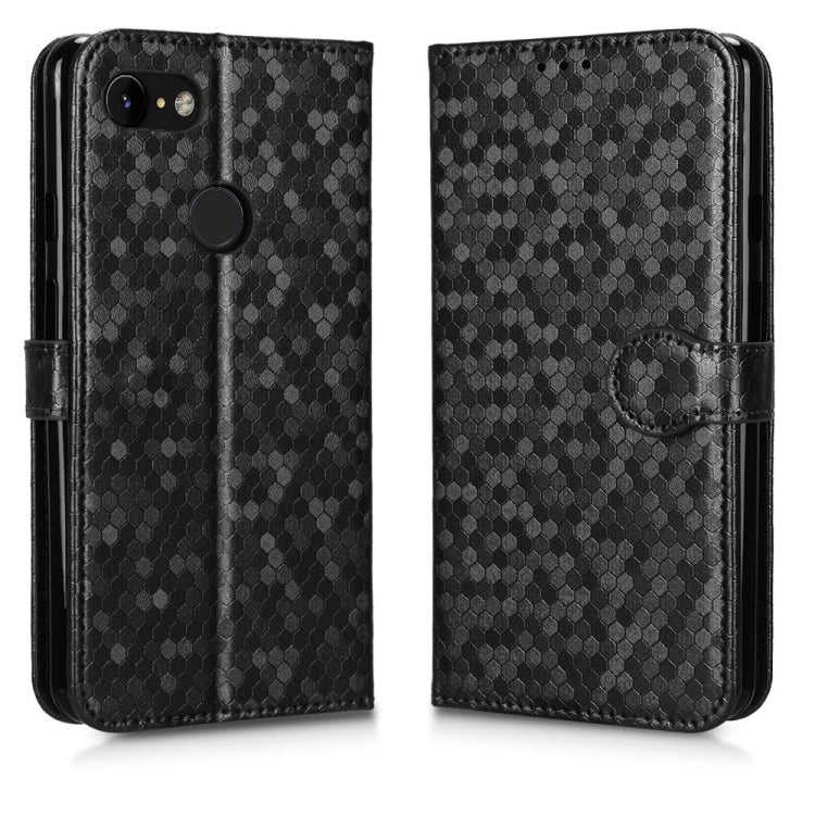 For Google Pixel 3 XL Lite / Pixel 3a XL Honeycomb Dot Texture Leather Phone Case