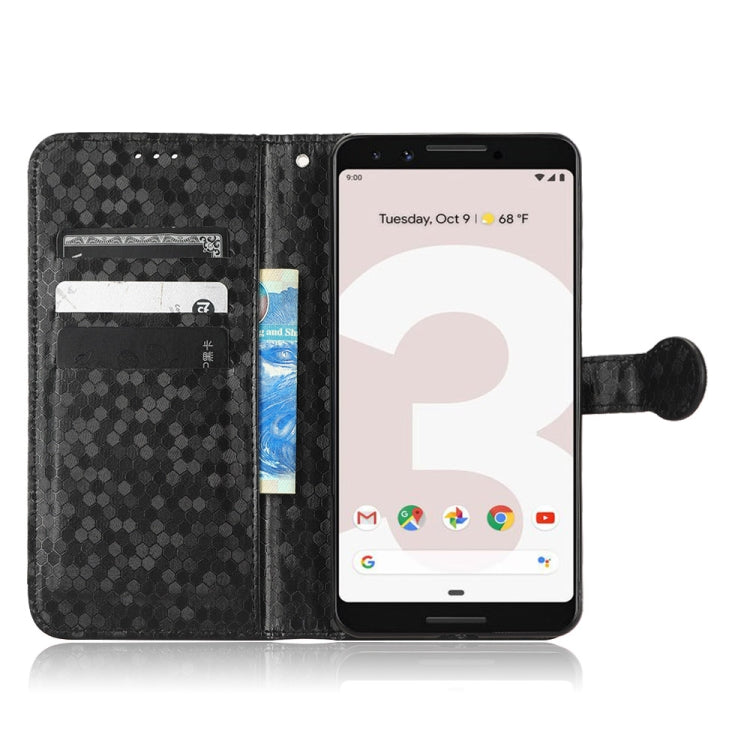 For Google Pixel 3 XL Lite / Pixel 3a XL Honeycomb Dot Texture Leather Phone Case