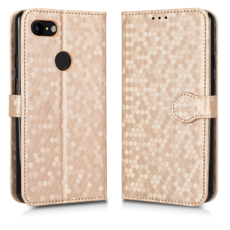 For Google Pixel 3 XL Lite / Pixel 3a XL Honeycomb Dot Texture Leather Phone Case