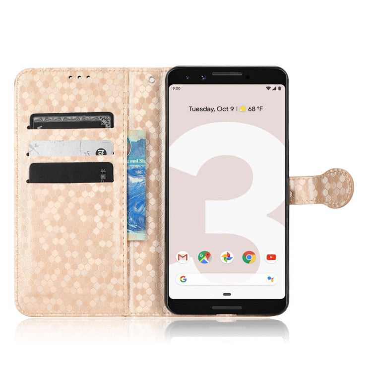 For Google Pixel 3 XL Lite / Pixel 3a XL Honeycomb Dot Texture Leather Phone Case
