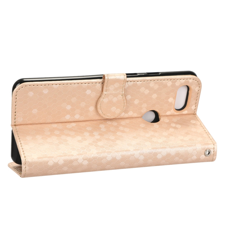 For Google Pixel 3 XL Lite / Pixel 3a XL Honeycomb Dot Texture Leather Phone Case
