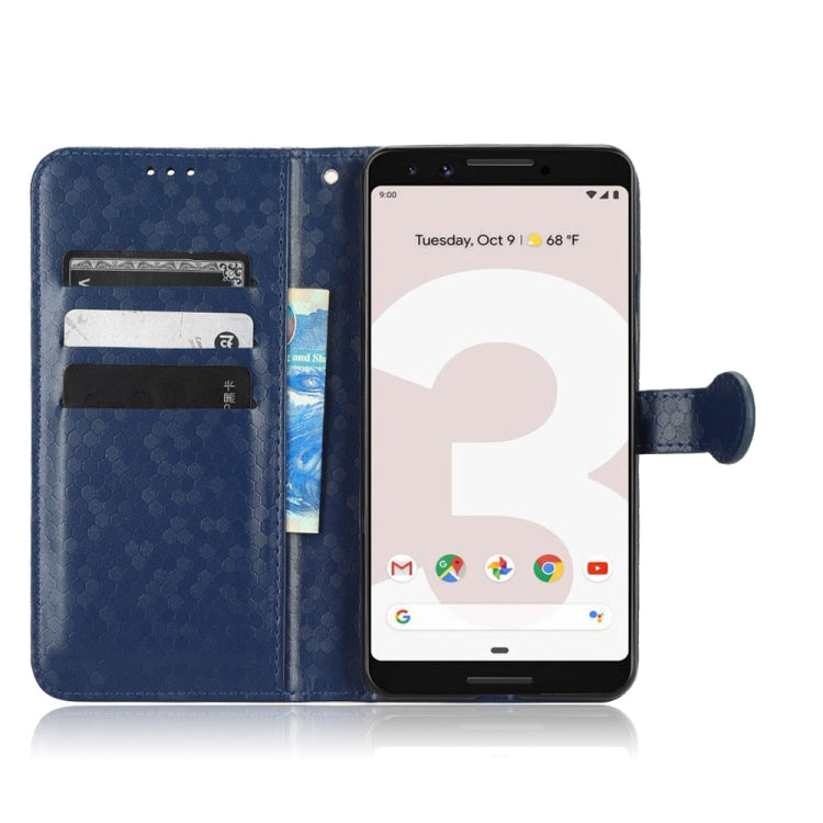 For Google Pixel 3 XL Lite / Pixel 3a XL Honeycomb Dot Texture Leather Phone Case