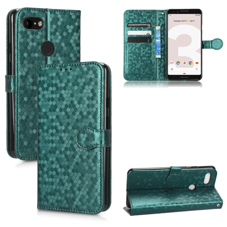 For Google Pixel 3 XL Lite / Pixel 3a XL Honeycomb Dot Texture Leather Phone Case