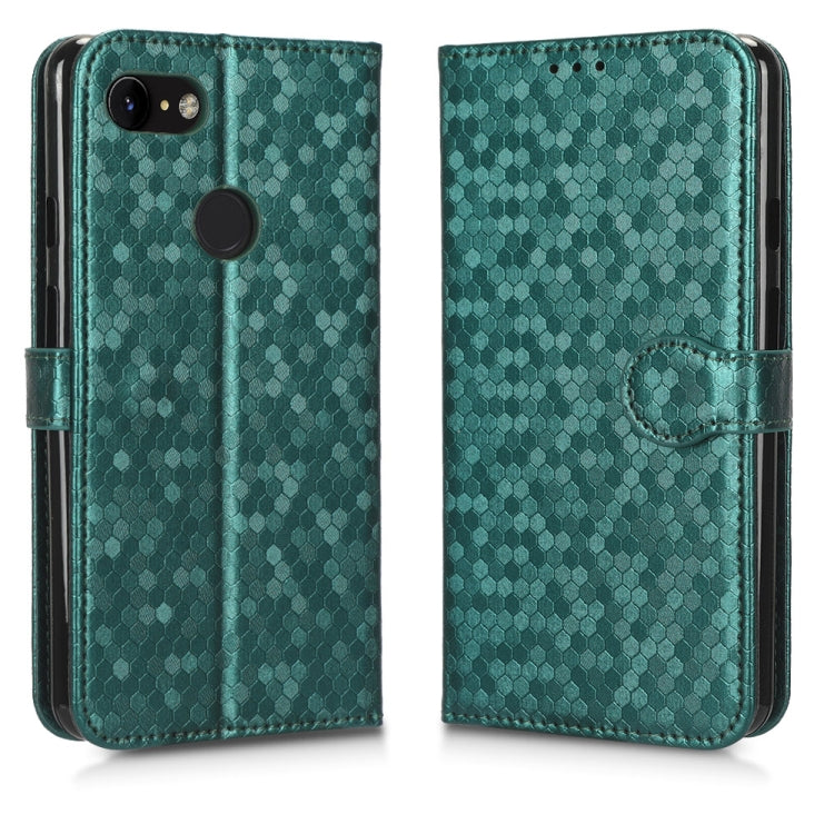 For Google Pixel 3 XL Lite / Pixel 3a XL Honeycomb Dot Texture Leather Phone Case