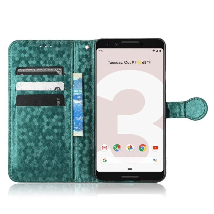 For Google Pixel 3 XL Lite / Pixel 3a XL Honeycomb Dot Texture Leather Phone Case