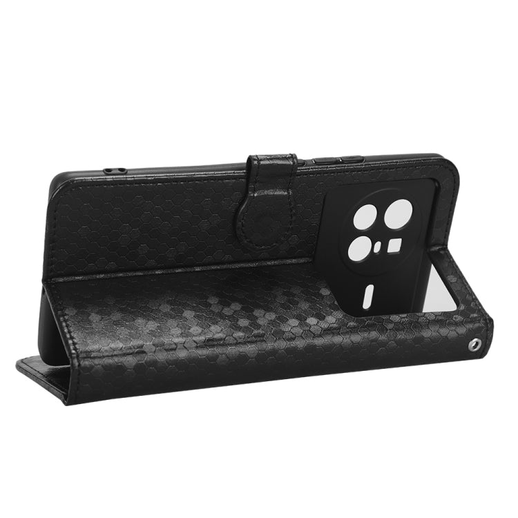For vivo X80 Honeycomb Dot Texture Leather Phone Case