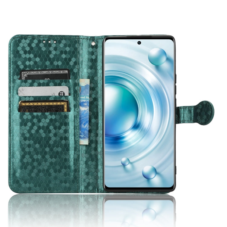 For vivo X80 Honeycomb Dot Texture Leather Phone Case