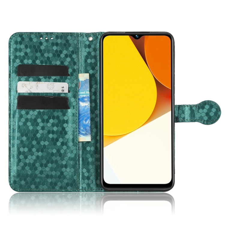 For vivo Y35 4G Honeycomb Dot Texture Leather Phone Case