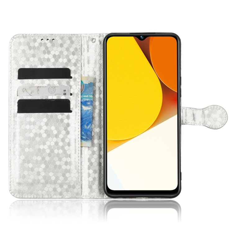 For vivo Y35 4G Honeycomb Dot Texture Leather Phone Case