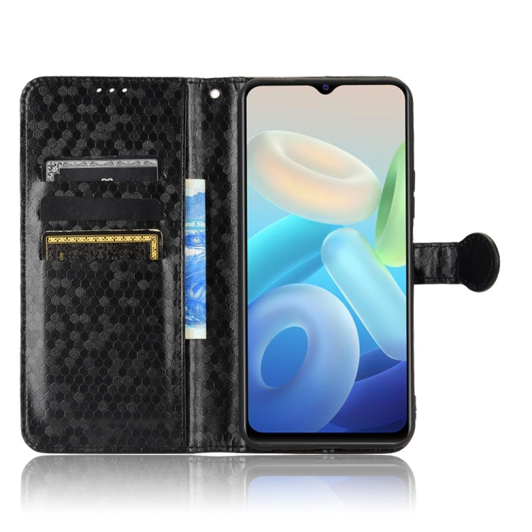 For vivo T1 5G / Y75 5G / Y55 5G Global Honeycomb Dot Texture Leather Phone Case