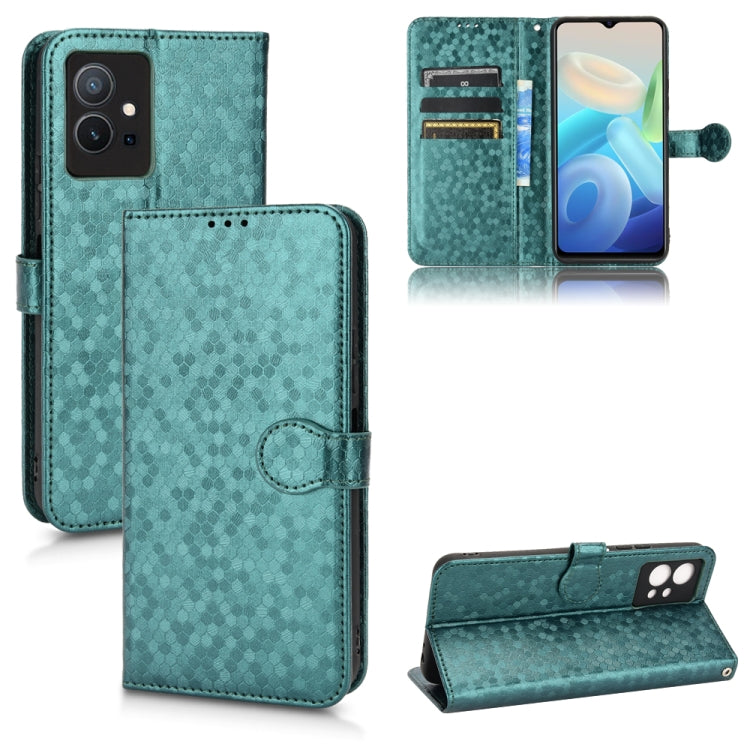 For vivo T1 5G / Y75 5G / Y55 5G Global Honeycomb Dot Texture Leather Phone Case