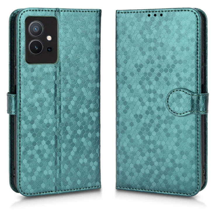 For vivo T1 5G / Y75 5G / Y55 5G Global Honeycomb Dot Texture Leather Phone Case