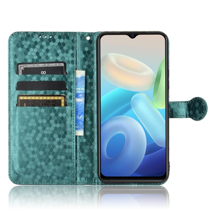 For vivo T1 5G / Y75 5G / Y55 5G Global Honeycomb Dot Texture Leather Phone Case