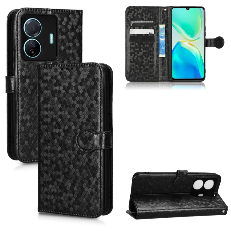 For vivo S15e 5G Honeycomb Dot Texture Leather Phone Case