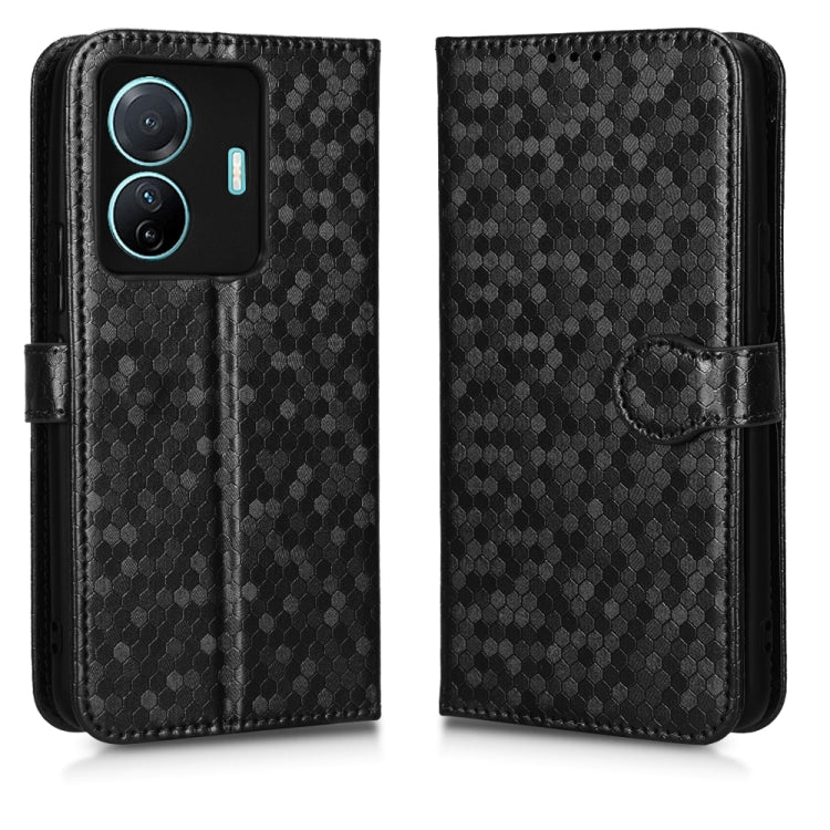 For vivo S15e 5G Honeycomb Dot Texture Leather Phone Case