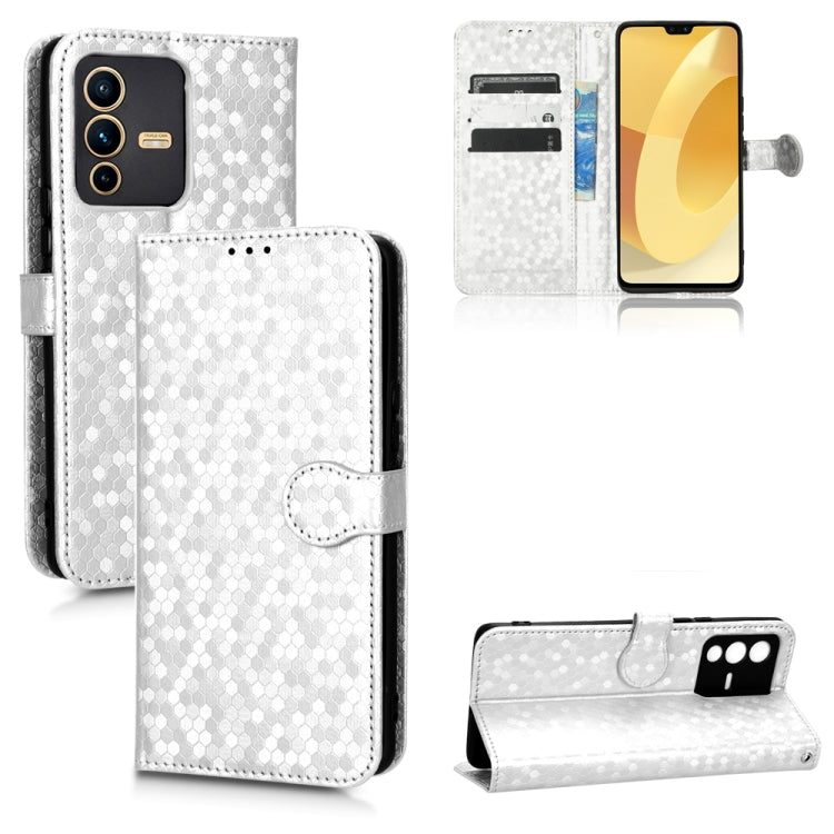 For vivo S12 Pro / V23 Pro 5G Honeycomb Dot Texture Leather Phone Case