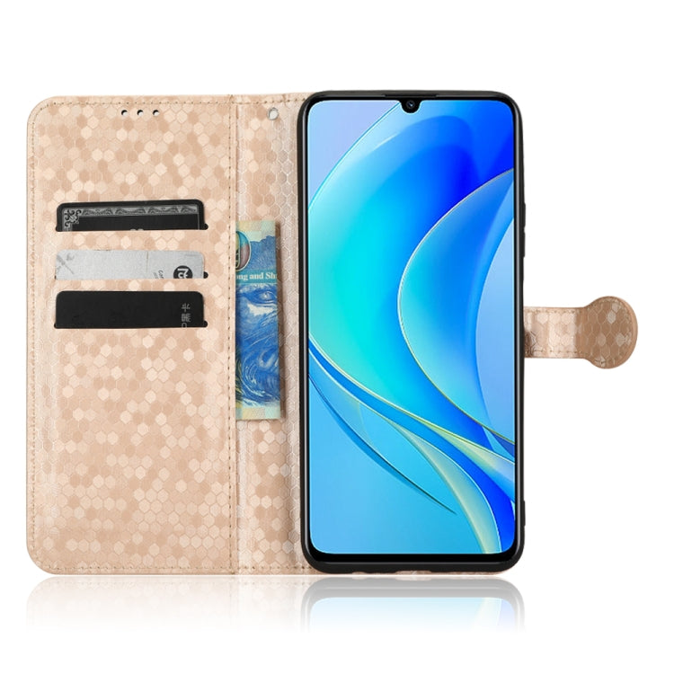 For Huawei nova Y70 / nova Y70 Plus Honeycomb Dot Texture Leather Phone Case