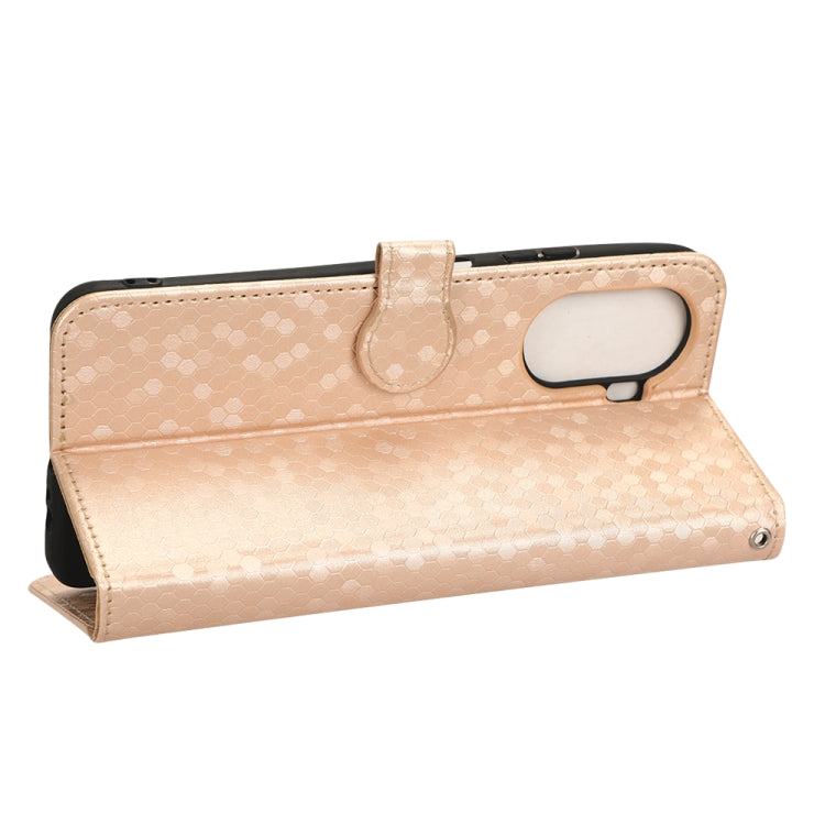 For Huawei nova Y70 / nova Y70 Plus Honeycomb Dot Texture Leather Phone Case