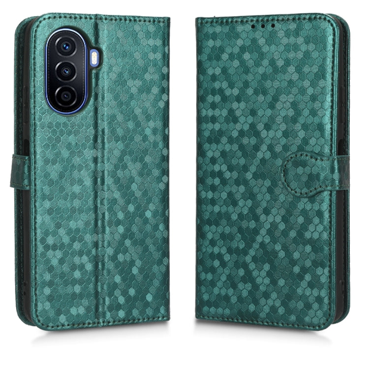For Huawei nova Y70 / nova Y70 Plus Honeycomb Dot Texture Leather Phone Case