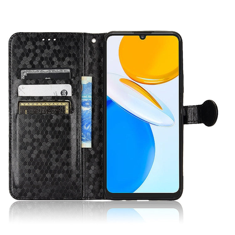 For Honor X7 Honeycomb Dot Texture Leather Phone Case