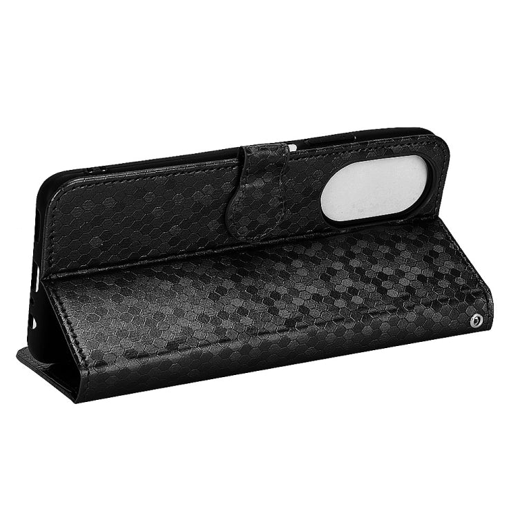 For Honor X7 Honeycomb Dot Texture Leather Phone Case