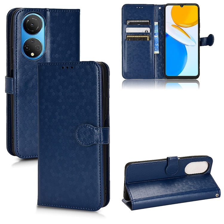For Honor X7 Honeycomb Dot Texture Leather Phone Case