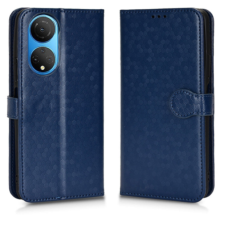 For Honor X7 Honeycomb Dot Texture Leather Phone Case