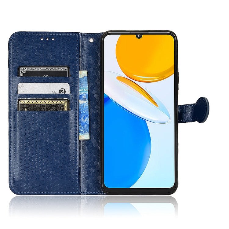 For Honor X7 Honeycomb Dot Texture Leather Phone Case