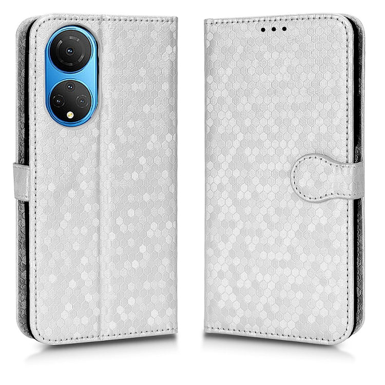 For Honor X7 Honeycomb Dot Texture Leather Phone Case