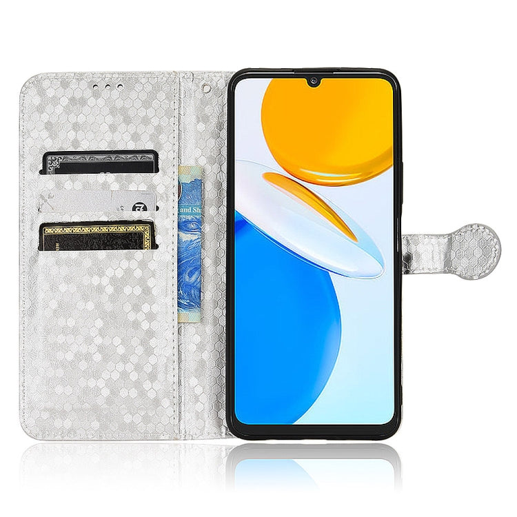 For Honor X7 Honeycomb Dot Texture Leather Phone Case