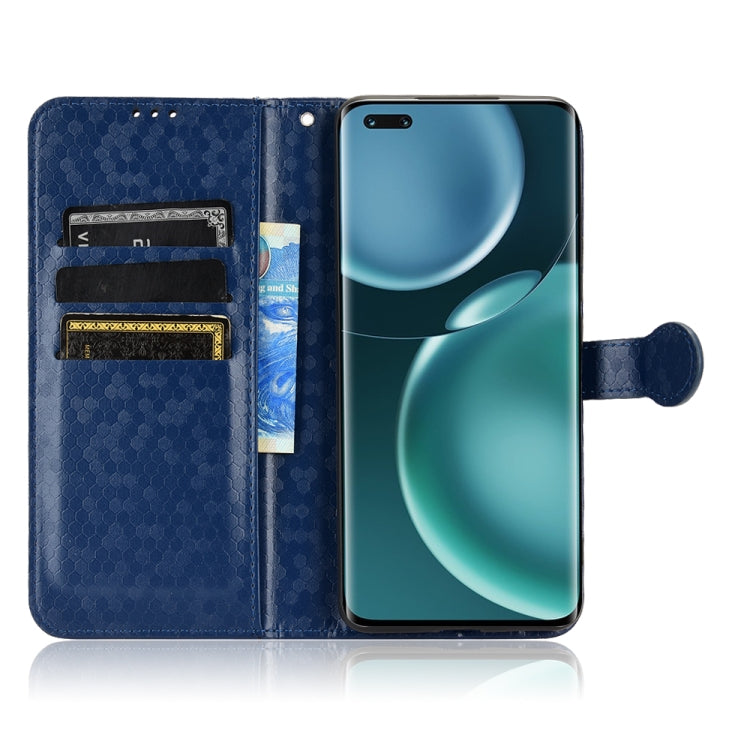 For Honor Magic4 Pro Honeycomb Dot Texture Leather Phone Case