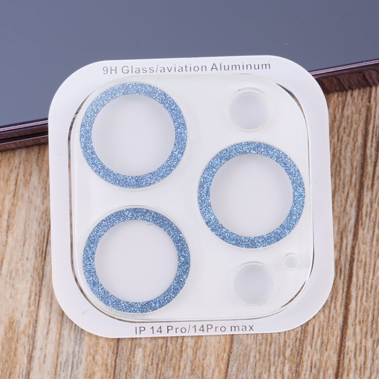 For iPhone 14 Pro Max / 14 Pro Tempered Glass Glitter CD Texture Back Camera Film