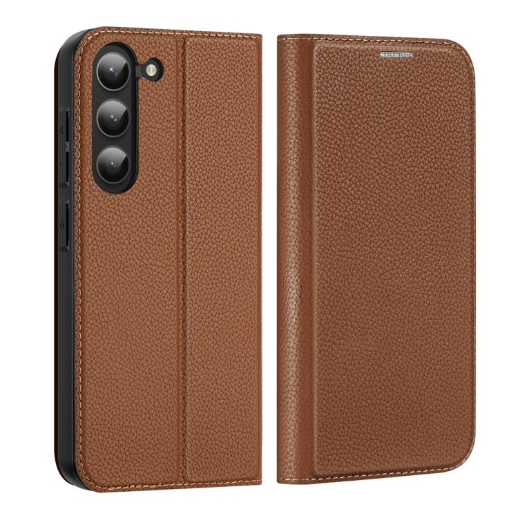For Samsung Galaxy S23+ 5G DUX DUCIS Skin X2 Series Horizontal Flip Leather Phone Case