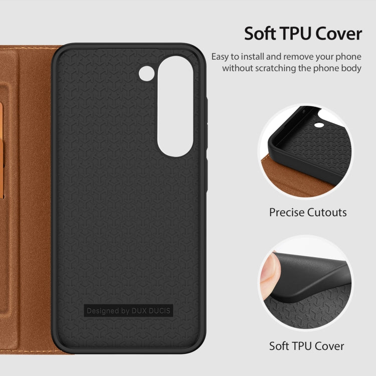 For Samsung Galaxy S23+ 5G DUX DUCIS Skin X2 Series Horizontal Flip Leather Phone Case