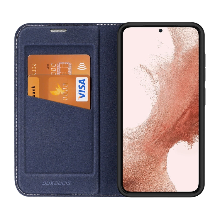 For Samsung Galaxy S23+ 5G DUX DUCIS Skin X2 Series Horizontal Flip Leather Phone Case